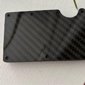 Sleek Black Carbon Fiber wallet